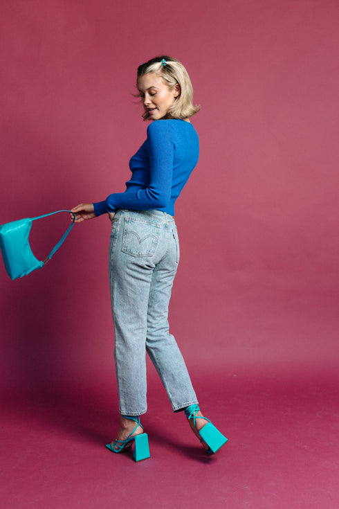 Style File Ribbed Top // Cobalt